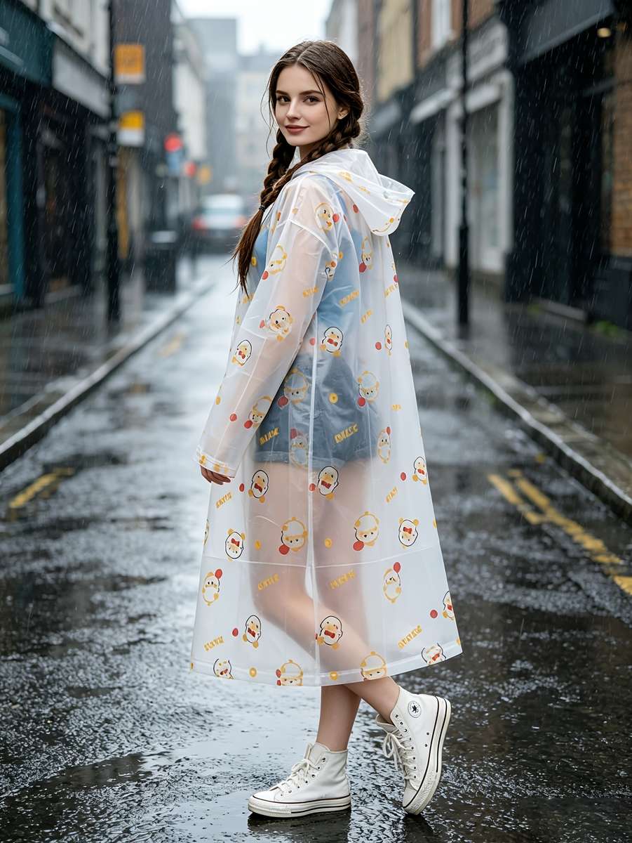 Raincoat Transparent Size Asian Onesize