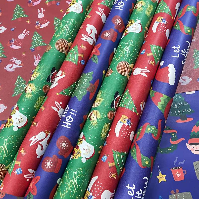 Christmas Decorations Color 10M Green Roll Paper