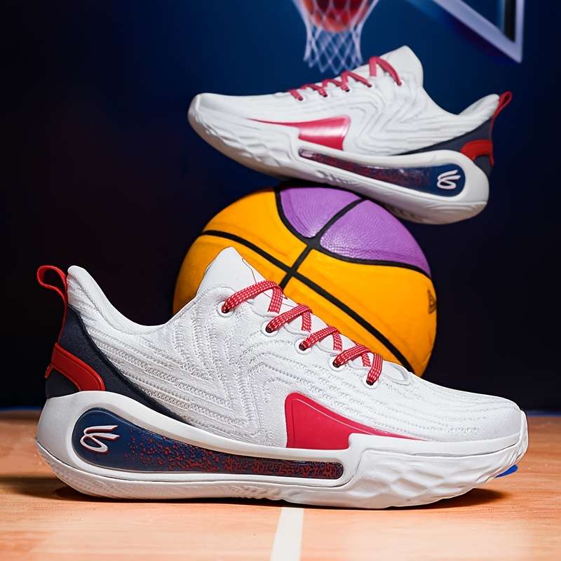 Sneakers White Red Size Uk 7