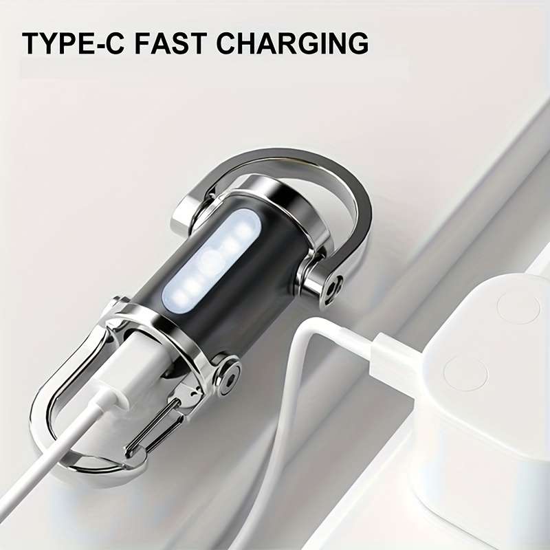 Multifunctional Rechargeable Keychain Flashlight Mini Pocket Led Light 7