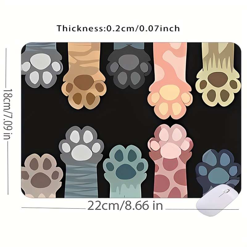 Mouse Pad Size 7X8.6In18X22Cm