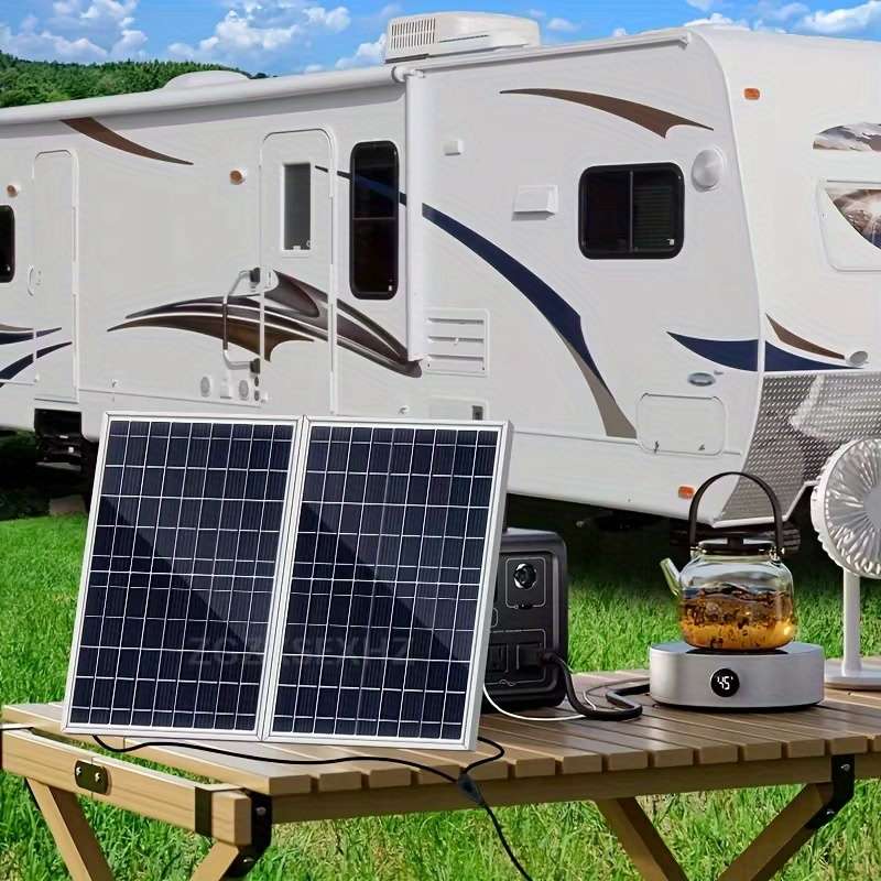 Solar Panel Model 2Pcs Solar Panels Add 2Pcs 100A Controllers