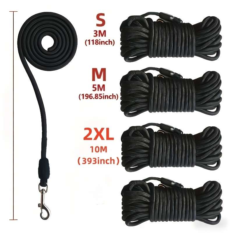 Dog Leash Color Black Size M
