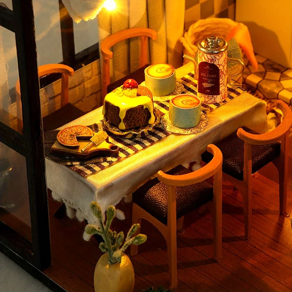 3D Building Model Puzzle Set Style Literary Utopia