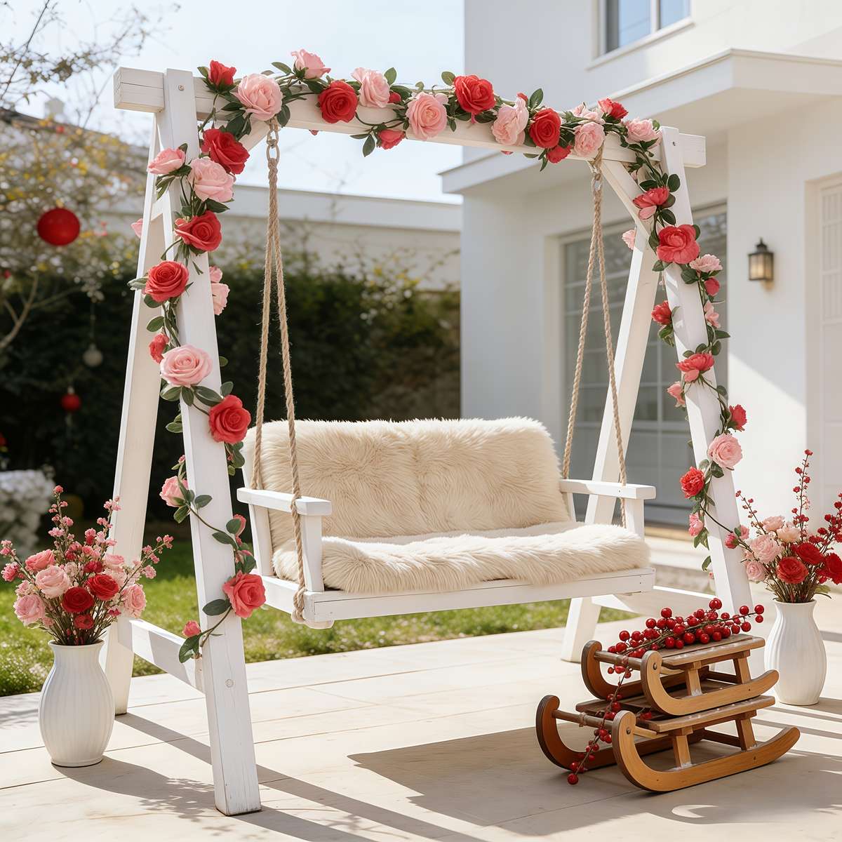 Simulated Flower Style 2 Pieces  70 Springcolored Rose Vines