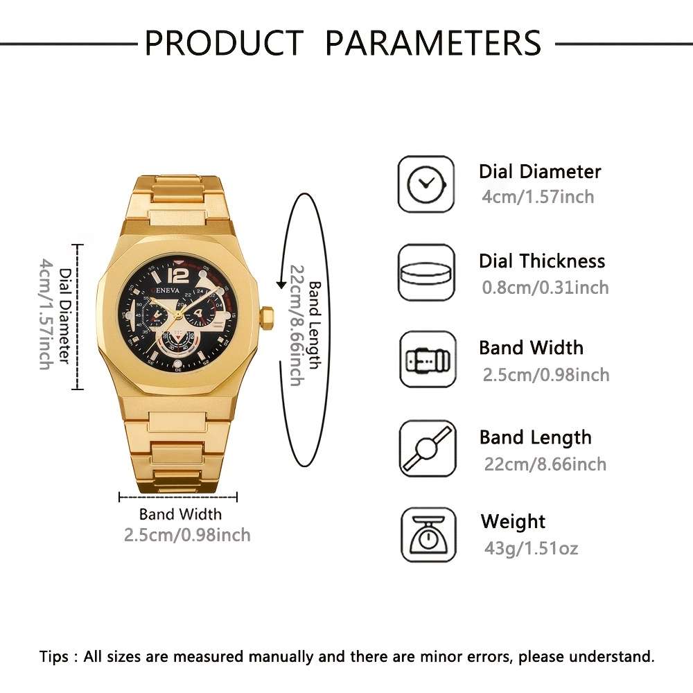 5PCS Fashion Casual Elegant Round Retro Canvas Strap Quartz Mens Watchquantity