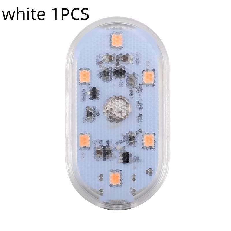 1pc Touch-Controlled LED Car Ambient Light USB Rechargeable 5V Non-Waterproof Interi