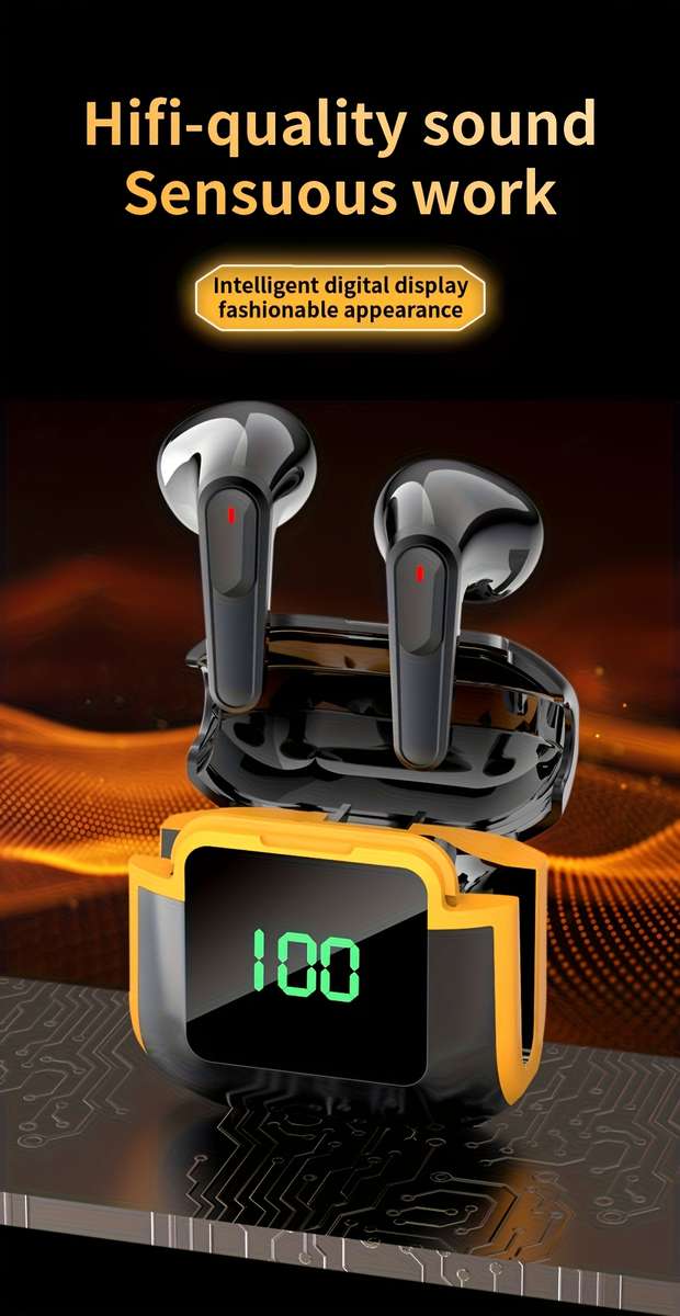 Rechargeable Wireless Earbuds Headphones Headset