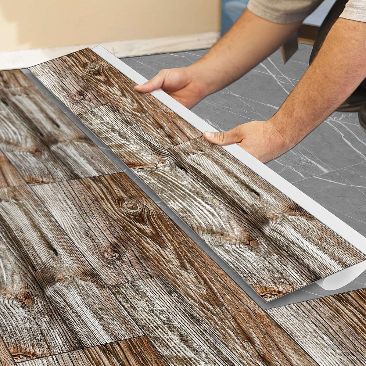 Self Adhesive Floor Stickers 90X15Cm35.46X5.91Inch6Pcs