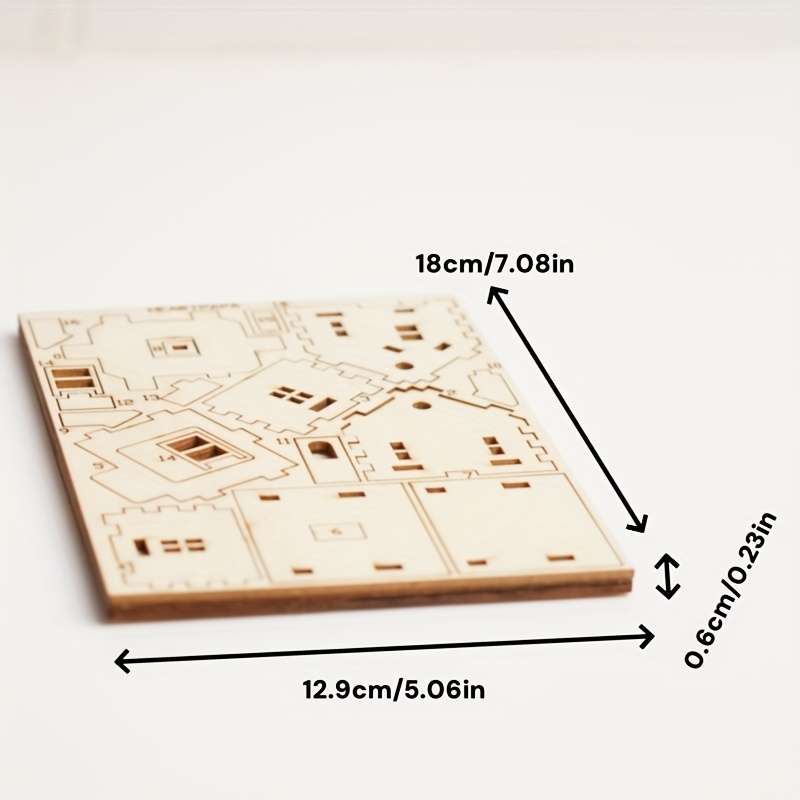 3D Building Model Puzzle Set Items Diy  Excluding Glue And Tools