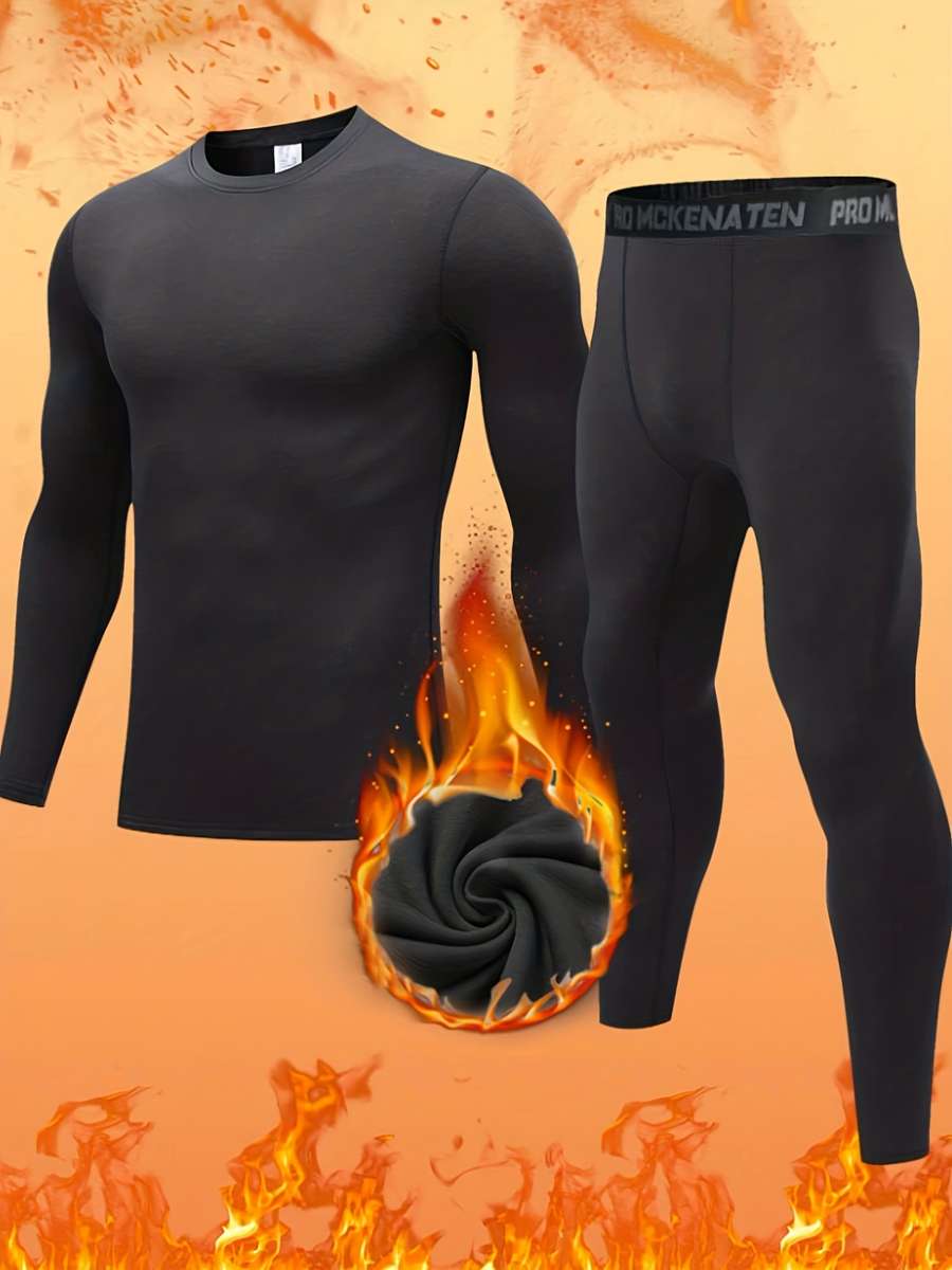Thermal Underwear Color Black Sizexxl
