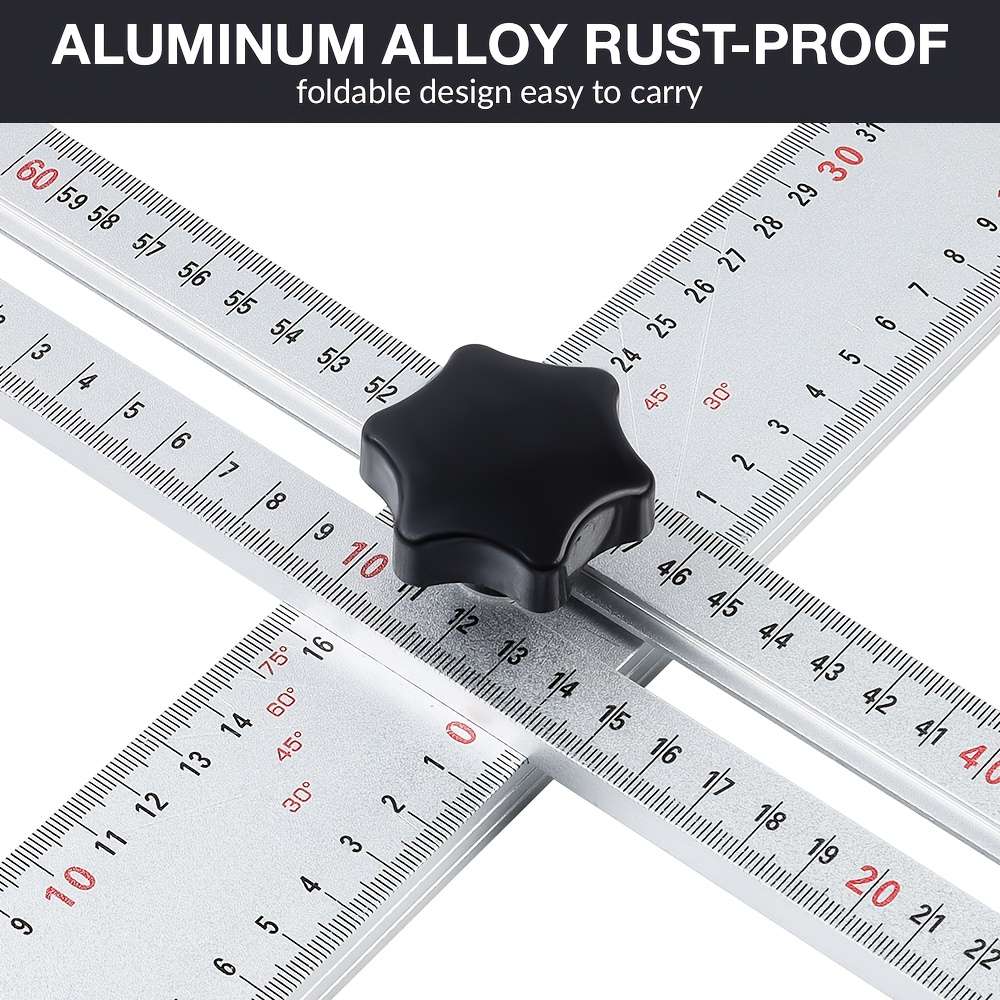 Aluminum Alloy Degree Square Red