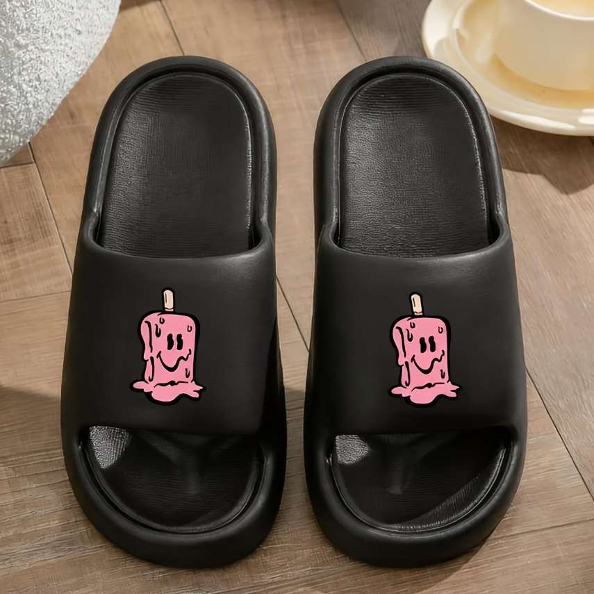 Cotton Slippers Color Black Sizeuk 2.5-3