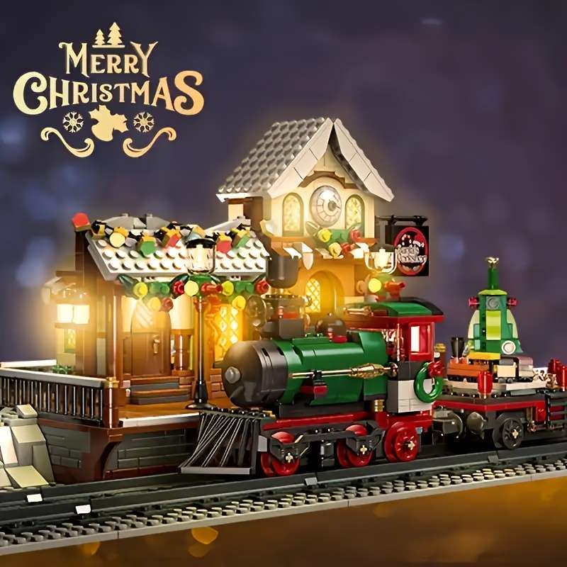 Building Toy Architectural Model Toy Set Style Train Station