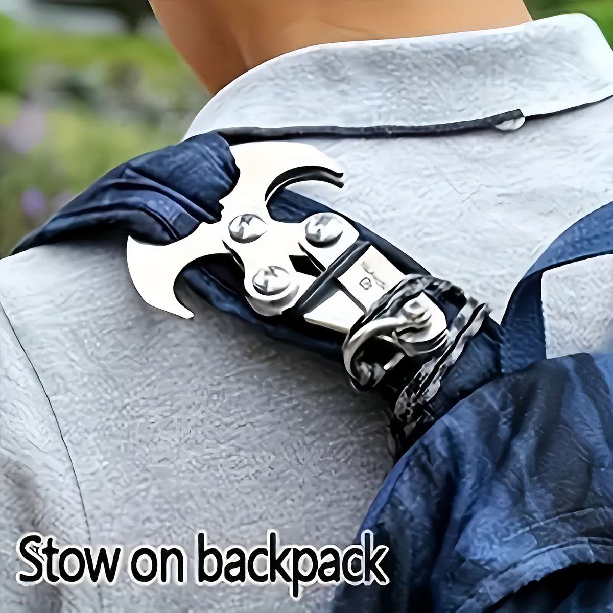 Hook Upmaterial 2Pcs Stainless Steel Grab Hook Add 2.5M Rope