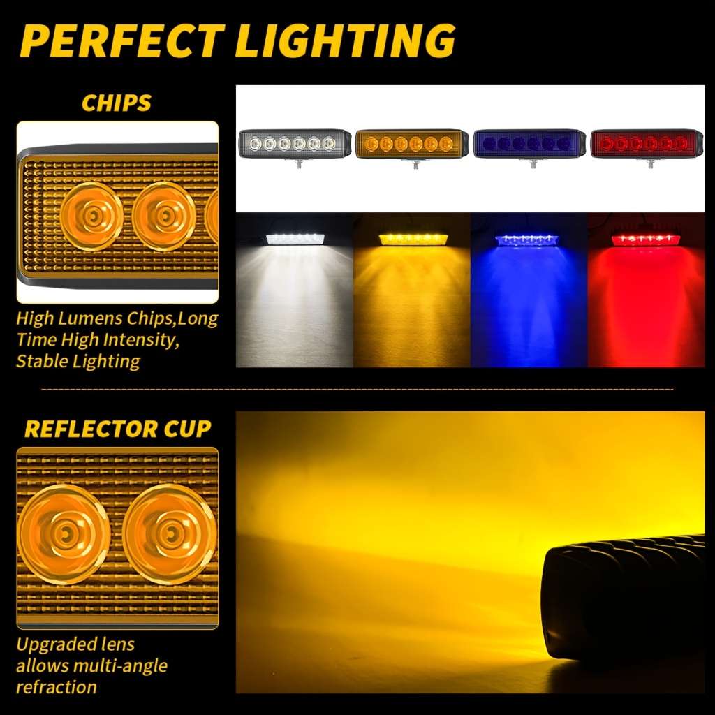 Car Lights Color Yellowrectangle Light