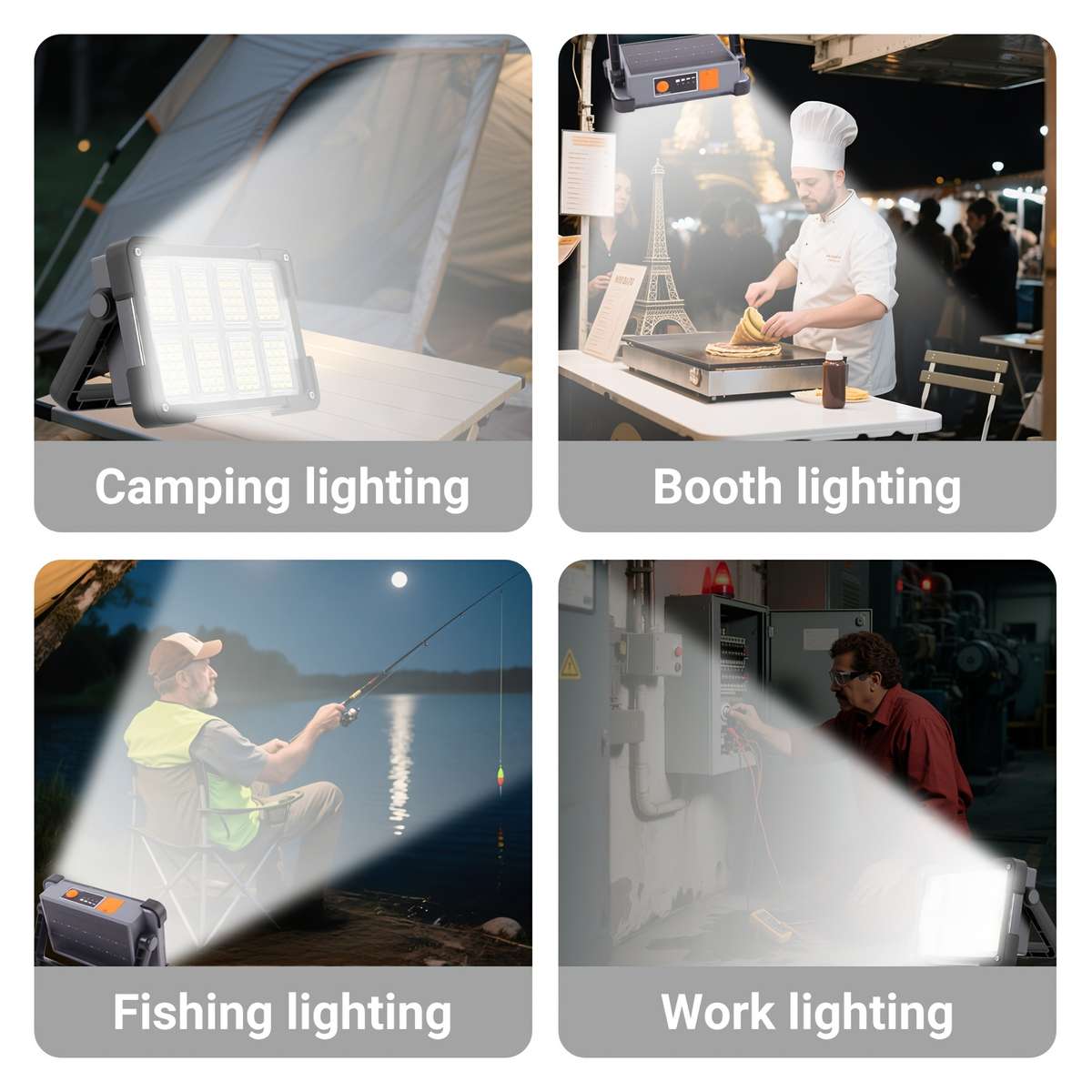 Solar Emergency Lights Color Grey