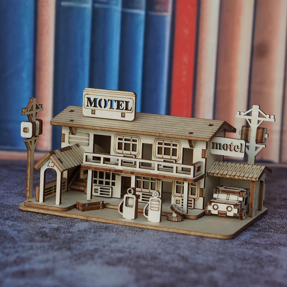 Building Toy Architectural Model Toy Set Items Motel Model