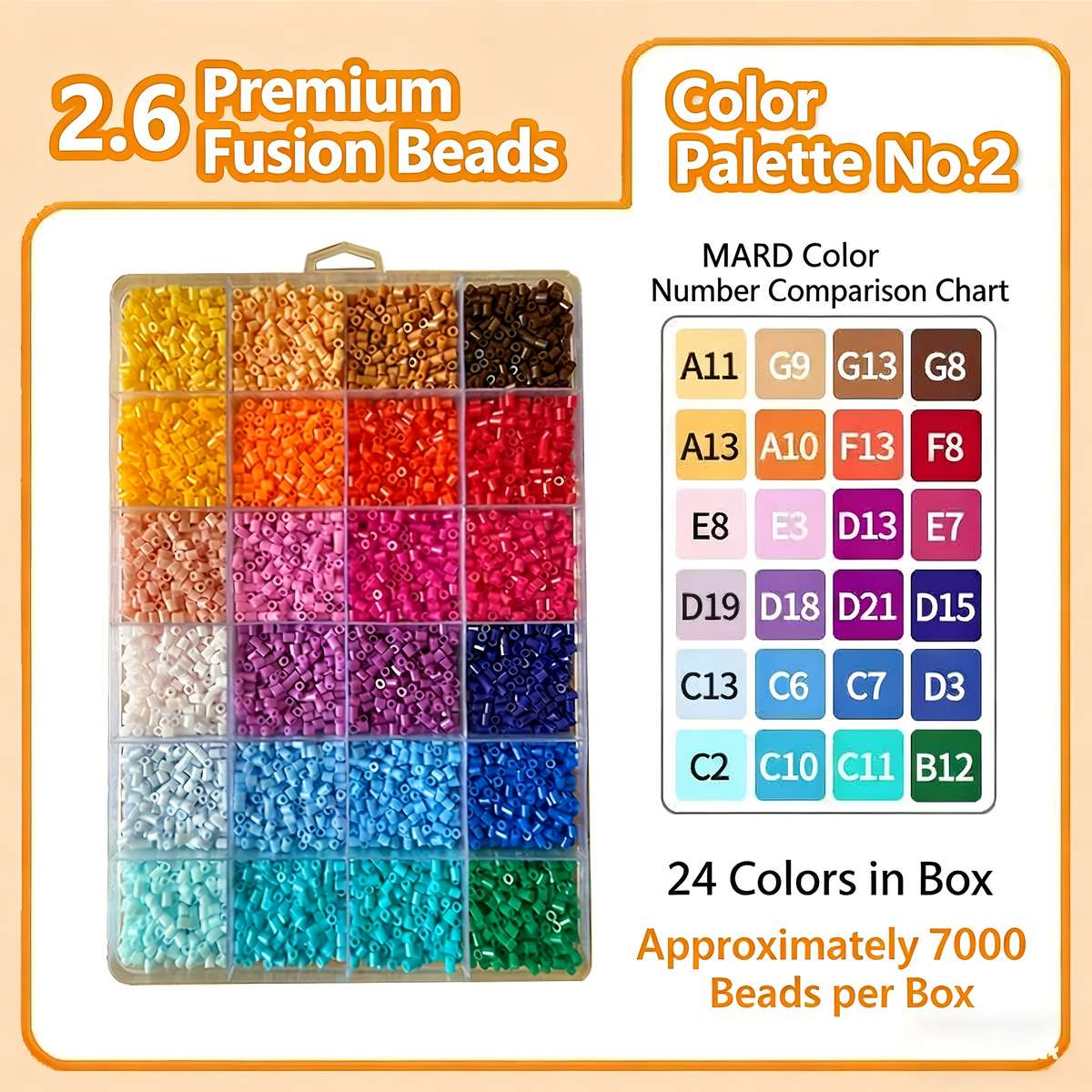 Perler Bead Set 2.6Mm No.2 Color