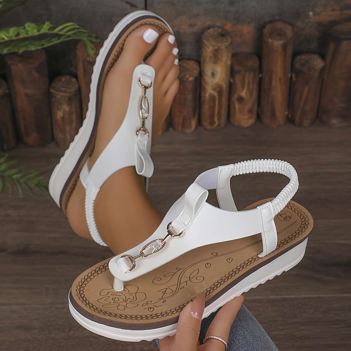 Sandals Color White Sizeuk 7