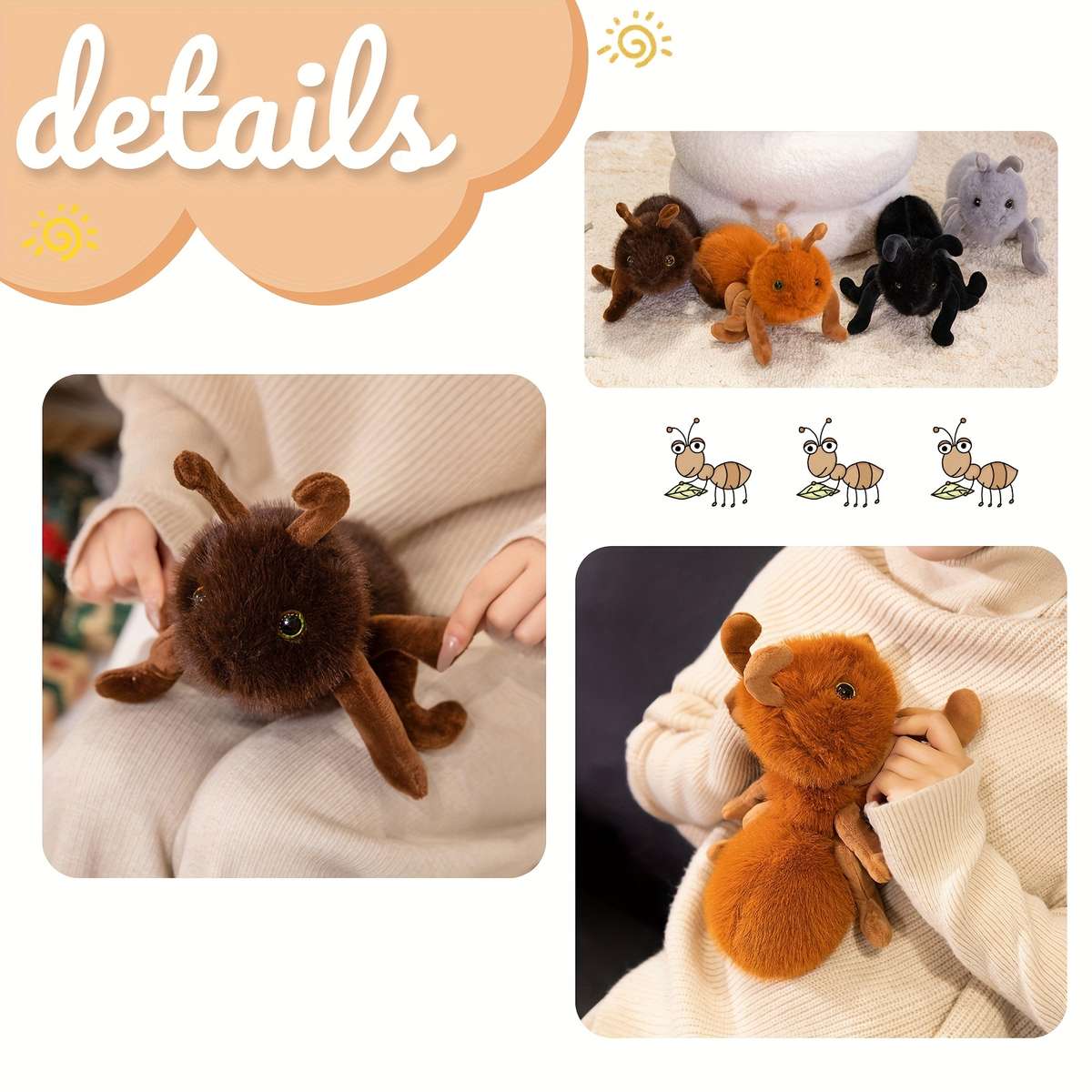 Plush Toyss color Black