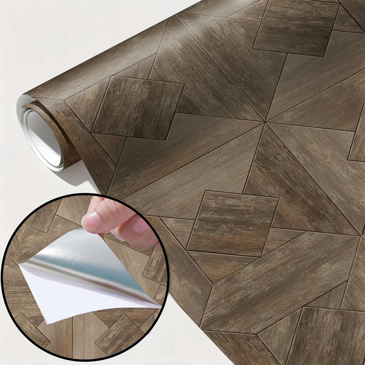 Self Adhesive Floor Stickers 40Cm*120Cm*S Wood Grain