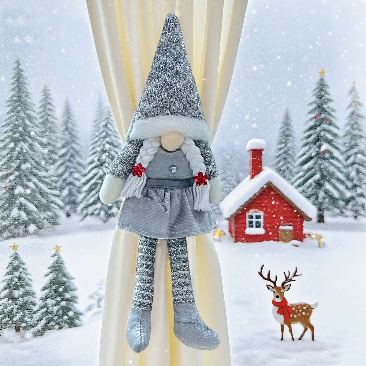 Christmas Decorations Model Gray Female