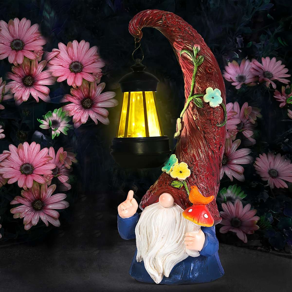 Pack Solar Gnome Statue Light Ipx4