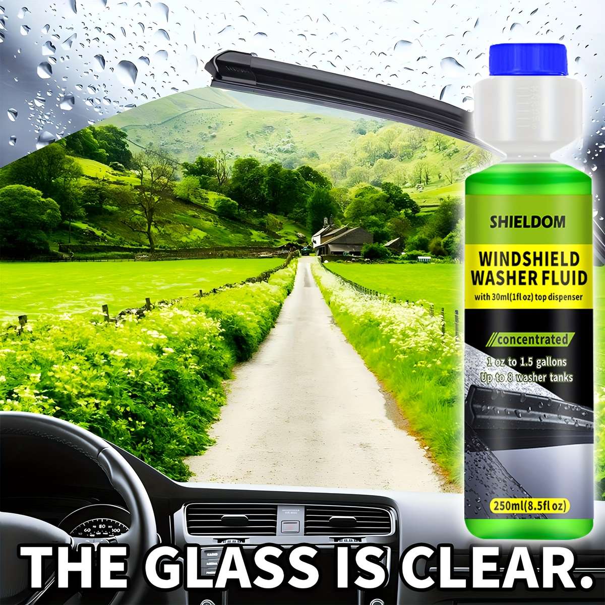 Car Glass Cleaning Capacity 250Ml8.5Oz