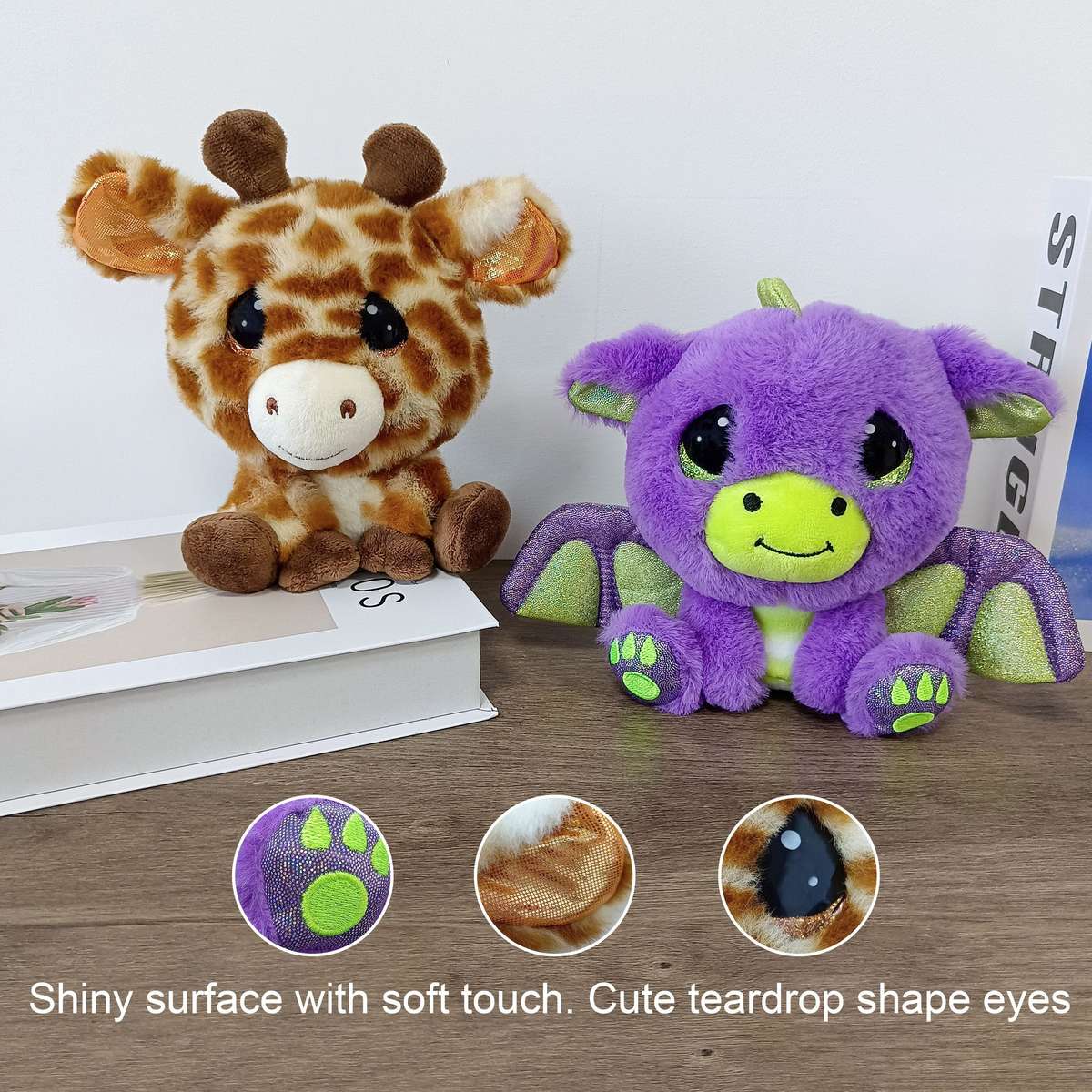 Plush Toyss color Purple Add Brown