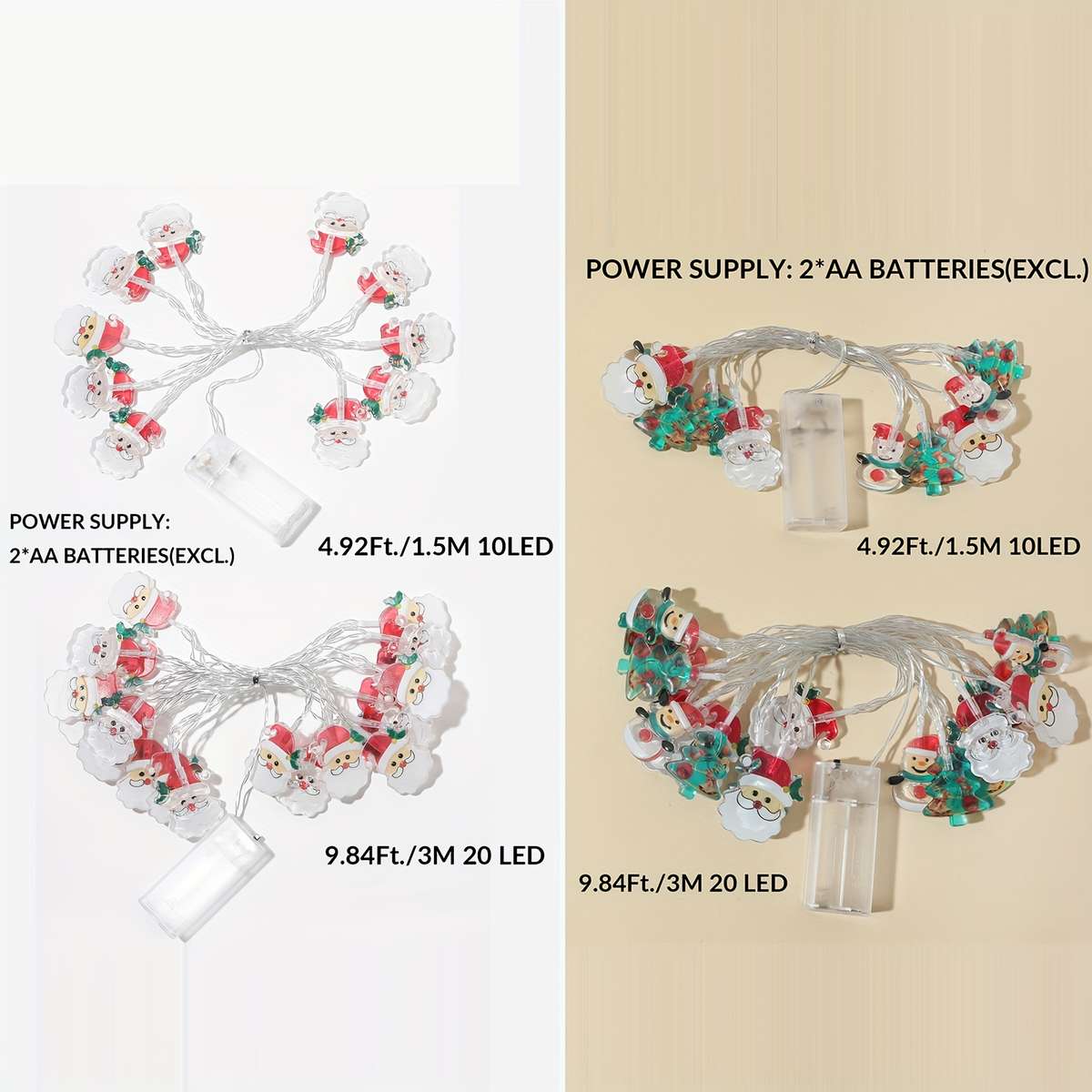 Christmas Lights Santa Claus 1.5M 10Led