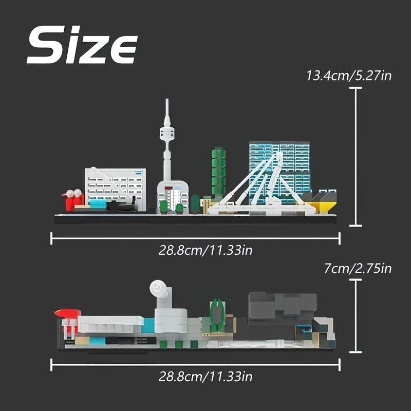 Building Toy Architectural Model Toy Set Quantity 656Pcs