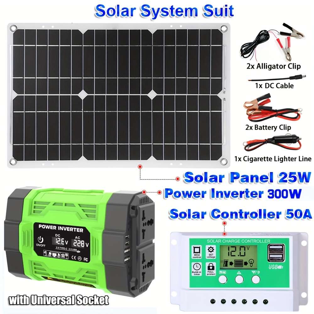 Solar Panel Model 300W Inverter