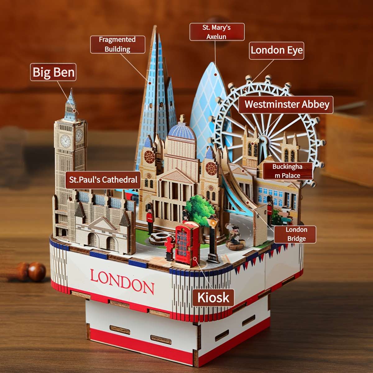 Building Toy Architectural Model Toy Set Color Polychrome Style London