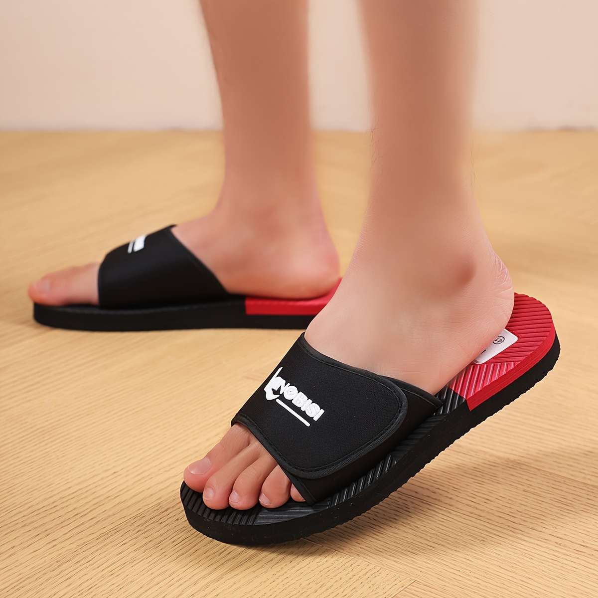 Men Slippers Summer Style Grey Size Uk 7.5