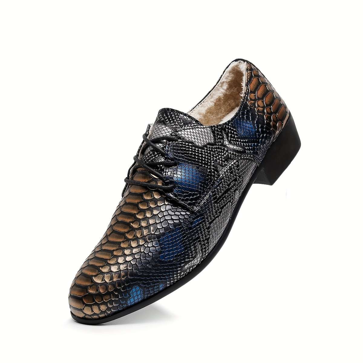Mens Leather Shoes Color Blue Brown Sizeuk 11.5