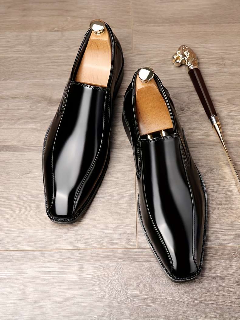 Mens Leather Shoes Color Black Sizeuk 8