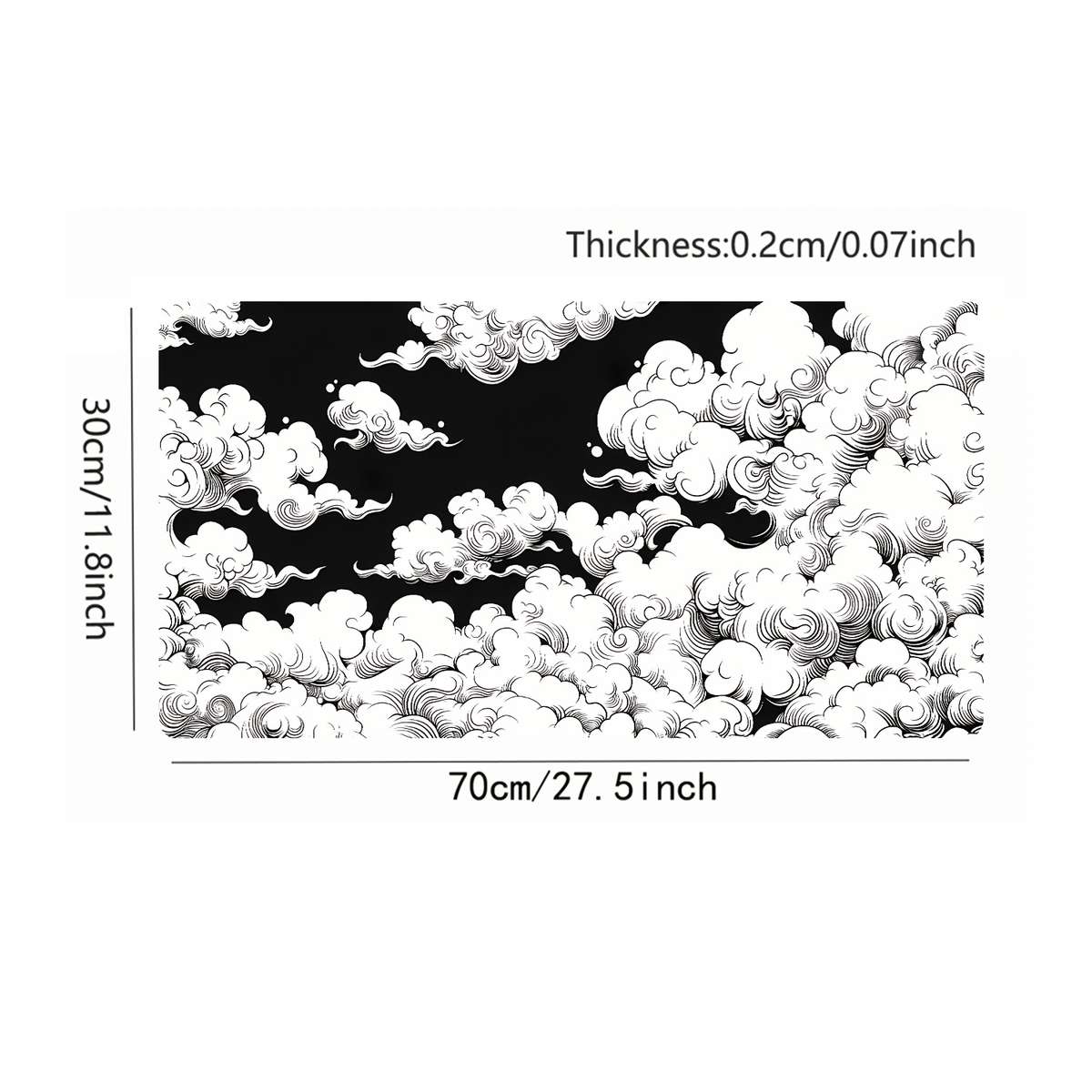 Mouse Pad Size 27.5In   X 11.8In