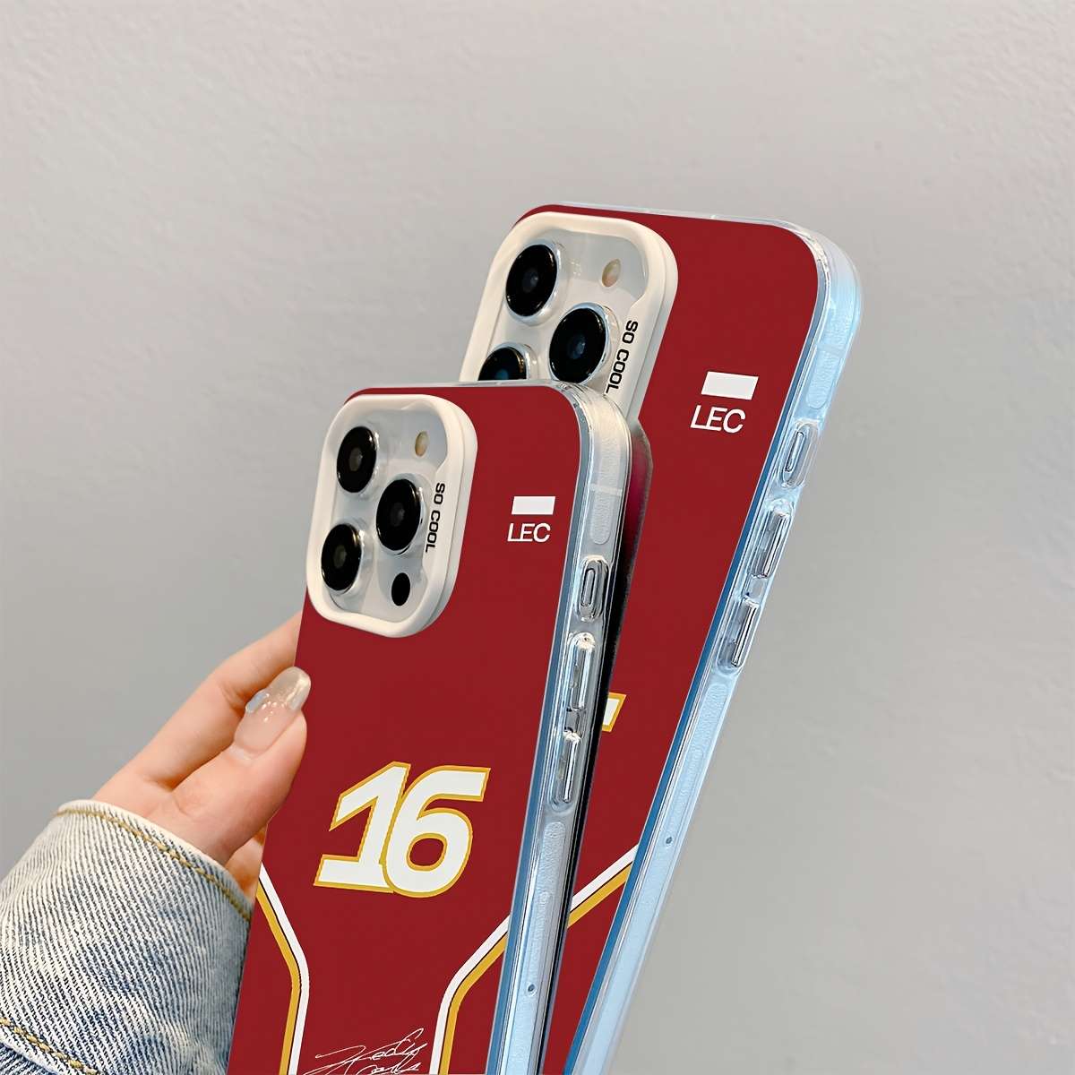 1Pc Mixed Color For iPhone 11 Racing Driver No 16 Phone Case