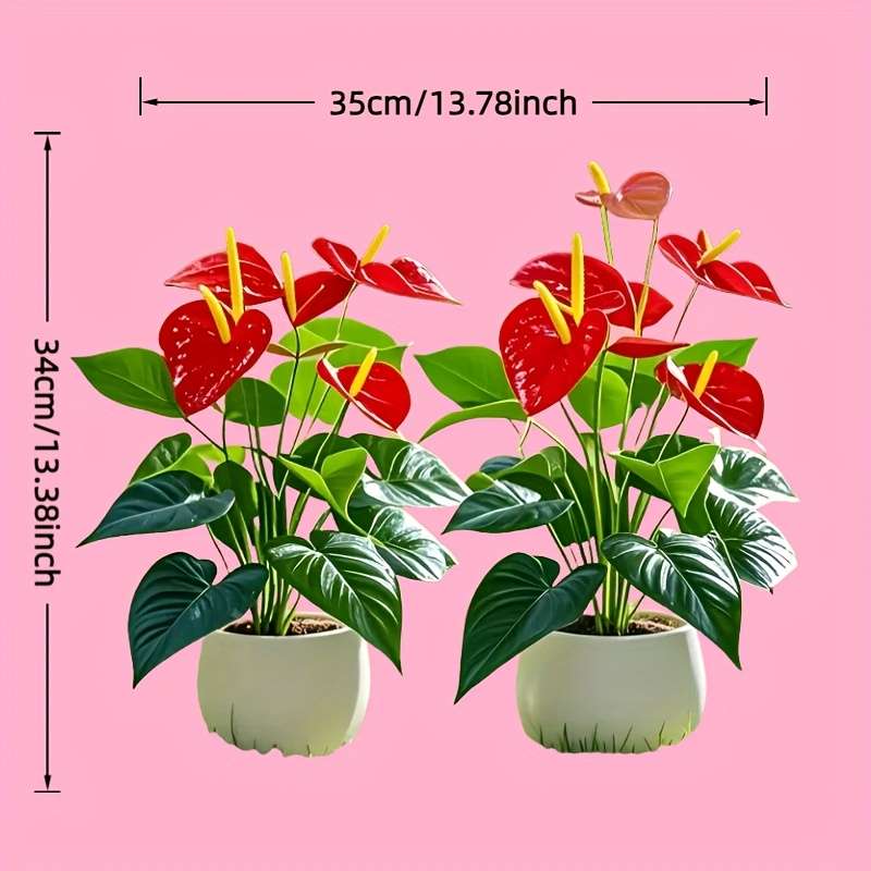 Simulated Flower Color 2 Pieces
