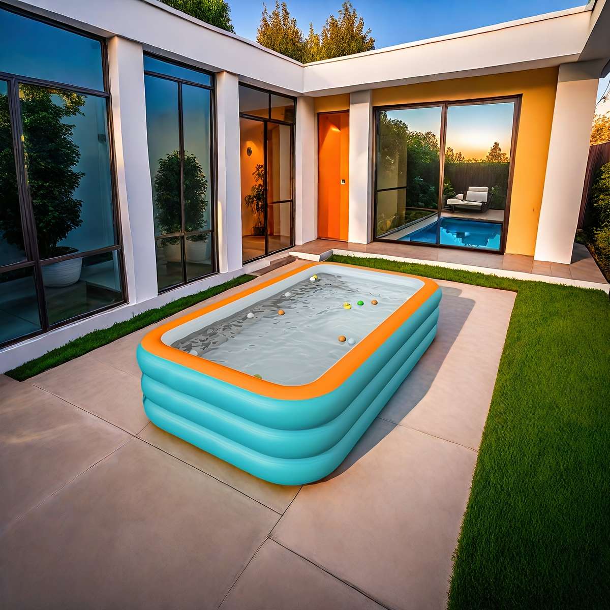 Swimming Pool Size 210Cm82.7Inchthreelayer Flat Bottom