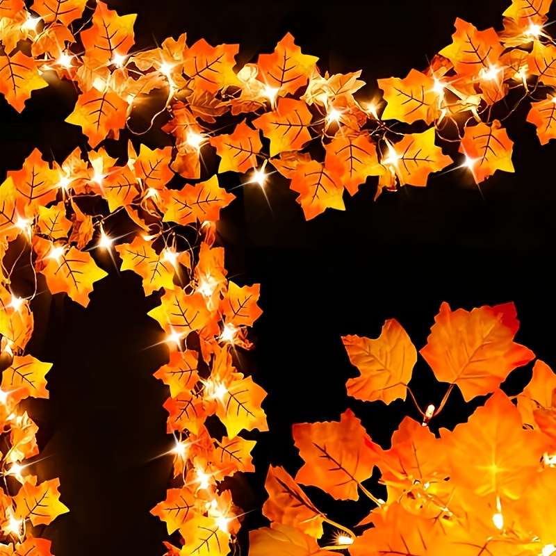 String Lights Color Warm Light Quantity300Cm40 Leaves