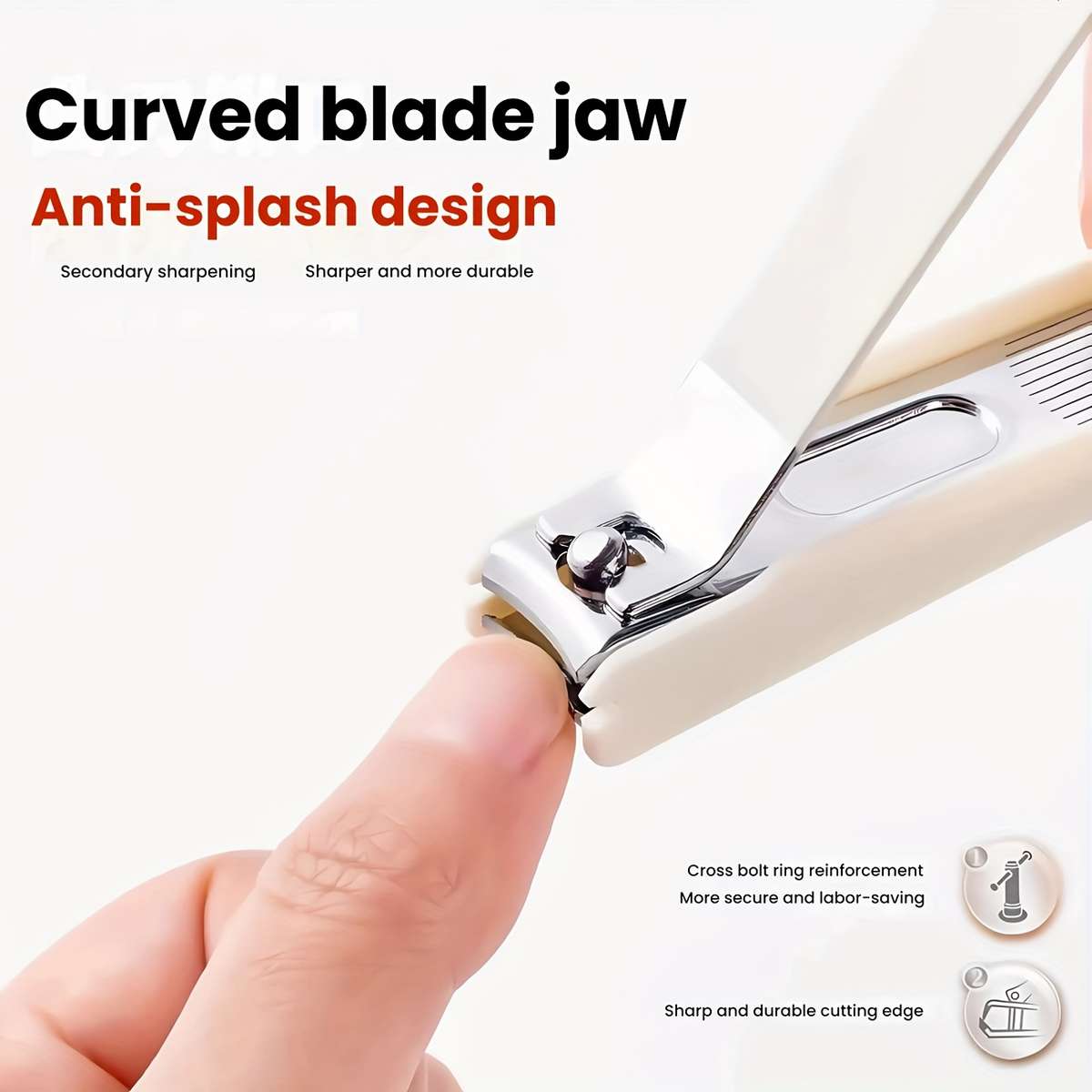 6pcs Set Premium Nail Clippers Convenient And Portable Splash-Proof Nail Clippers Unisex Too
