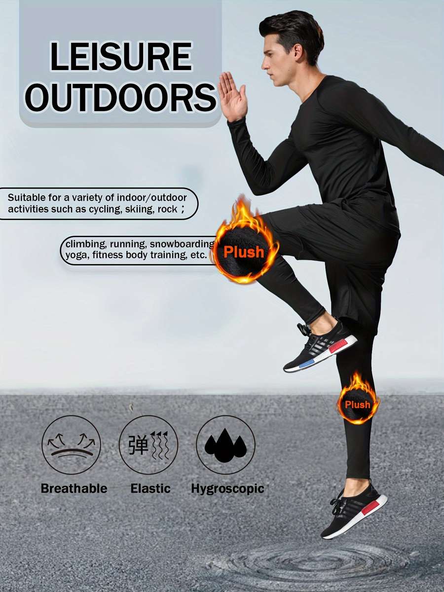 Thermal Underwear Color Space Black Sizexl