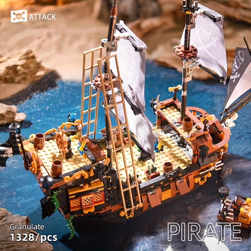 3D Jigsaw Puzzle Model Ship Color Corsair 1328Pcs