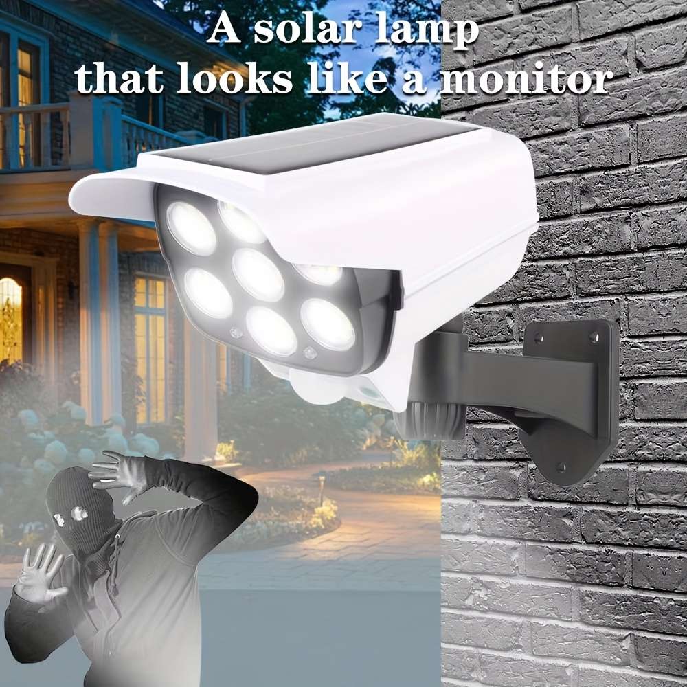 Solar Emergency Lights Items 77 Led Beads Simulate Surveillance Lights Quantity3Pcs
