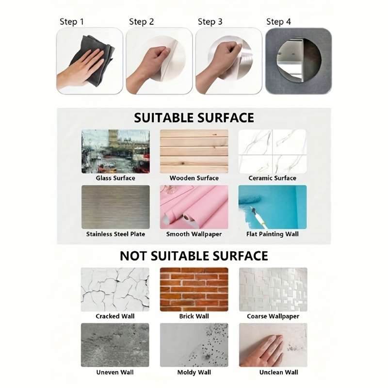 Wall Stickers Color Silvery