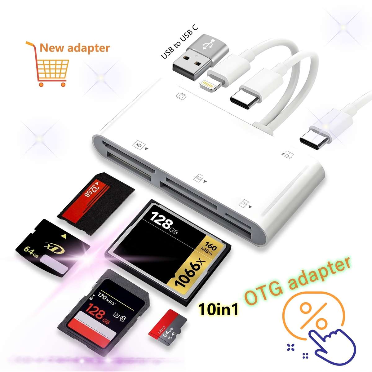 Usb Flash Drive Style 10In1 Adapter