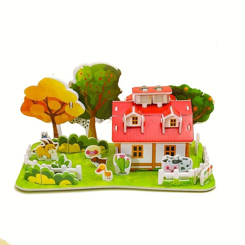 3D Building Model Puzzle Set Model Jf A011