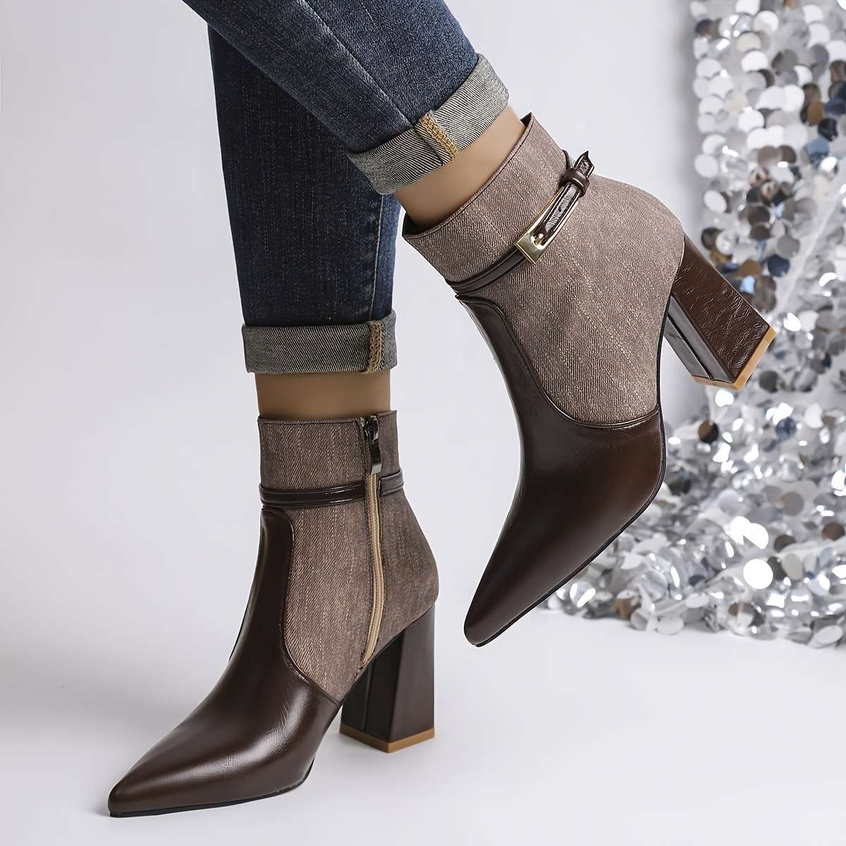 Women S High Heels Color Brown Sizeuk 8